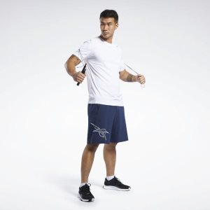 Spodenki Męskie Reebok United by Fitness Epic Granatowe PL 64OMXBP